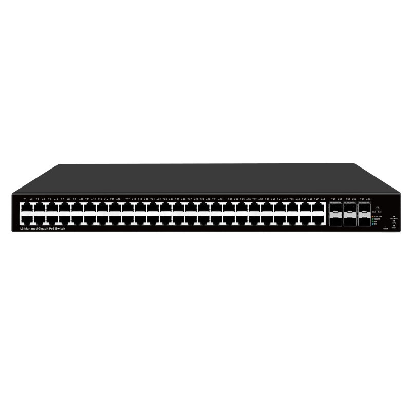 48-Port Gigabit and 6-Port 10G SFP+ Managed PoE Switch