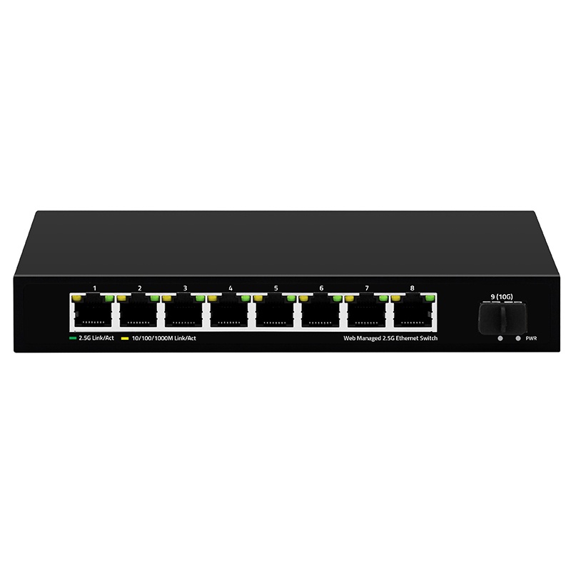 9 Port 10G uplink 2.5G Web Managed Ethernet switch
