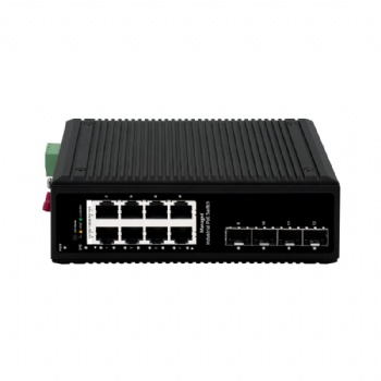 12-Port Gigabit Industrial Managed PoE Switch