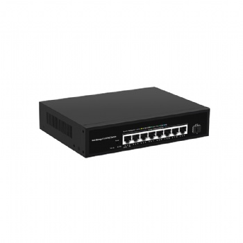 8-Port 2.5G and 1-Port 10G SFP+ Web Managed PoE Switch